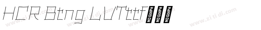 HCR Batang LVTttf字体转换